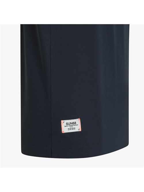 T-shirt in piquet stretch blu navy SUN 68 | T36135/07